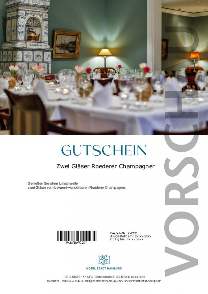 Zwei Gläser Roederer Champagner