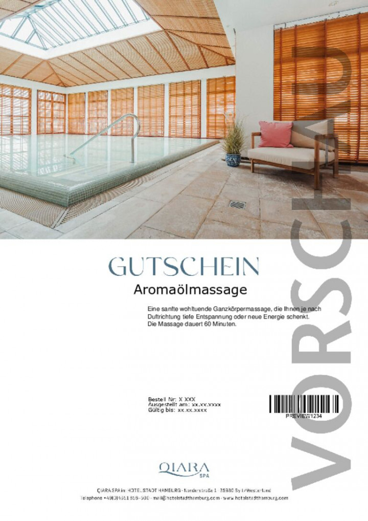 Aromaölmassage